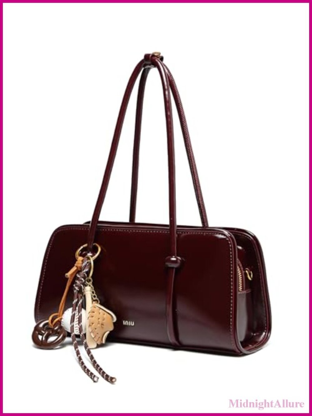Small PU Leather Satchel Top Handle Crossbody Shoulder Bag Purse